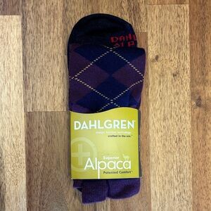 Dahlgren Superior Alpaca “Lucky” Socks in Classic Argyle Pattern NWT